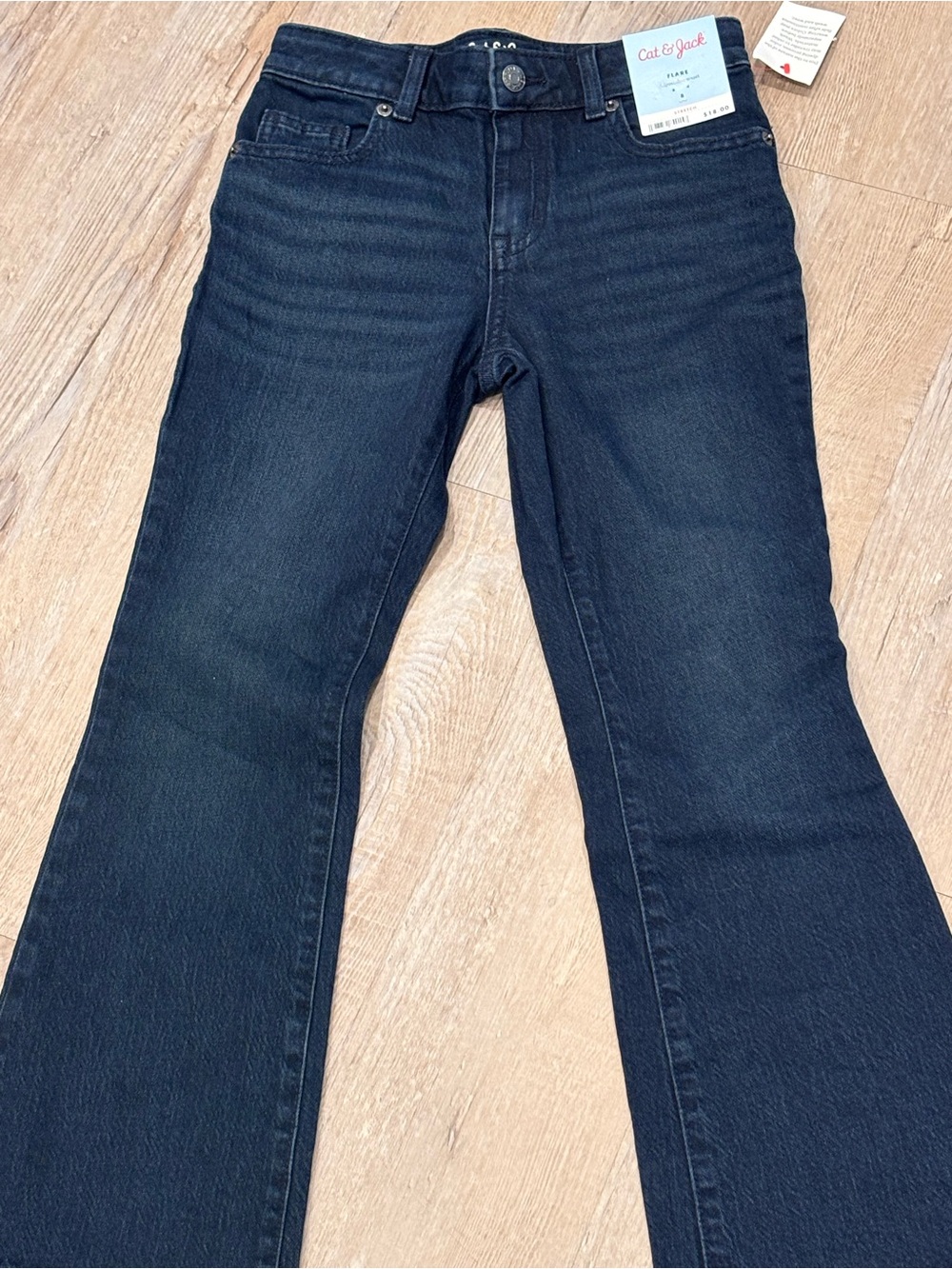 Cat & Jack Dark Wash Flare Jeans - Navy